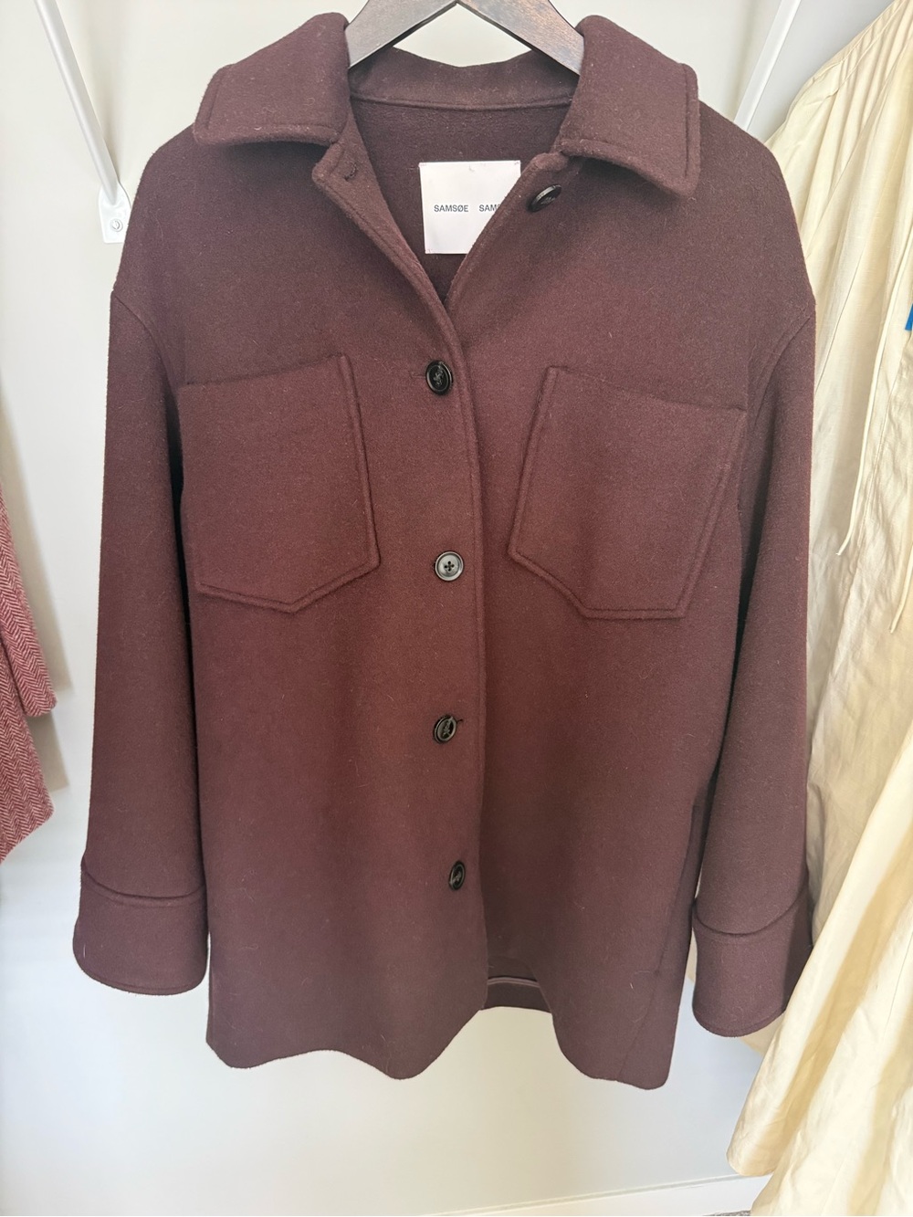 SAMSOE SAMSOE Dione shirt jacket Wool blend